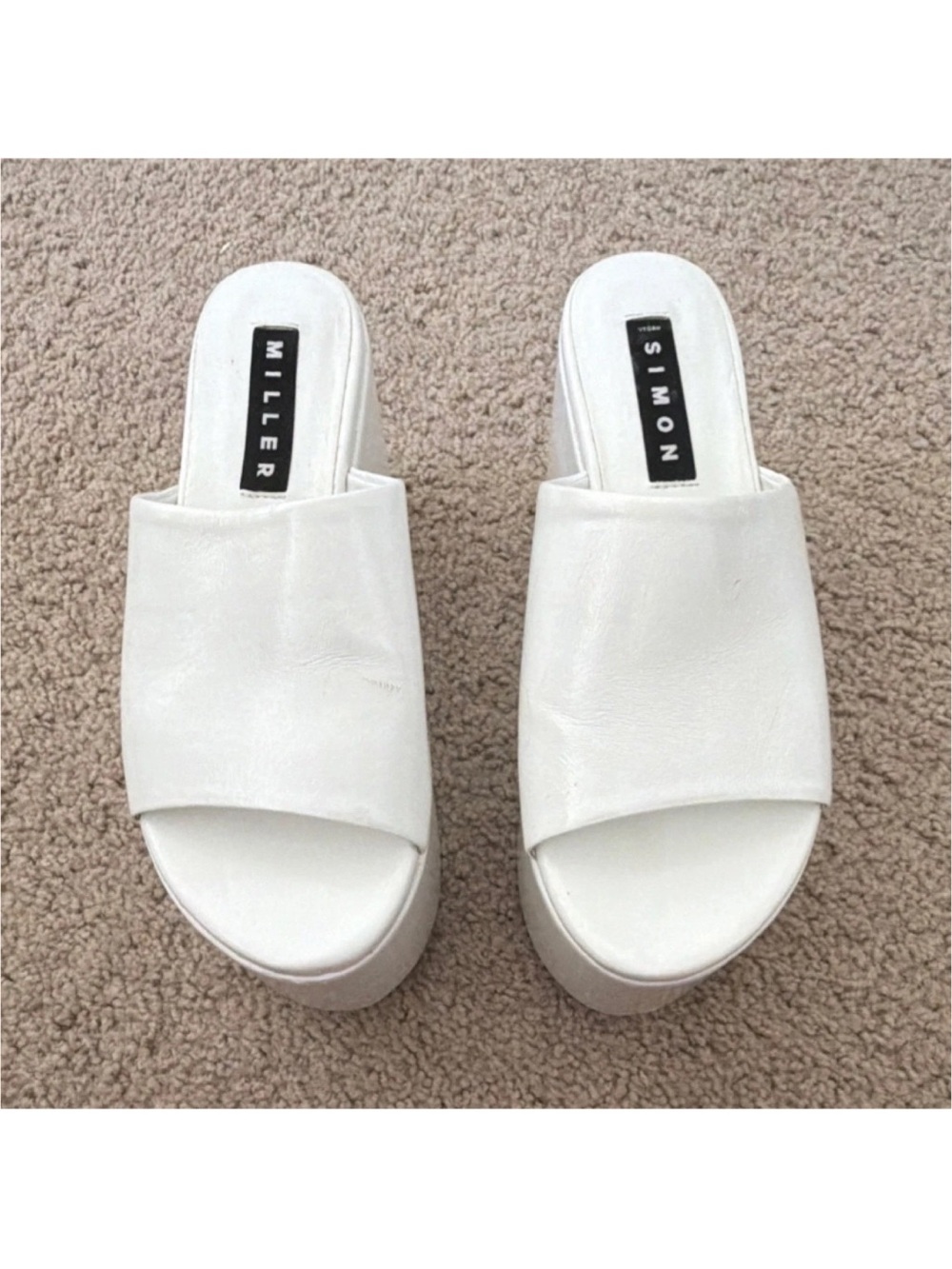 Simon Miller White Platform Mule Slides 7